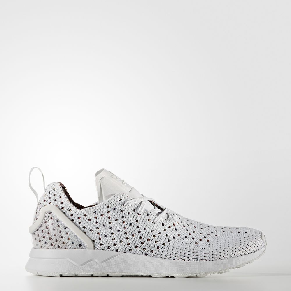 Adidas Zx Flux Adv Asymmetrical Primeknit - Originals γυναικεια - Ασπρα/Μωβ,Μέγεθος: EU 36 – 54 2/3